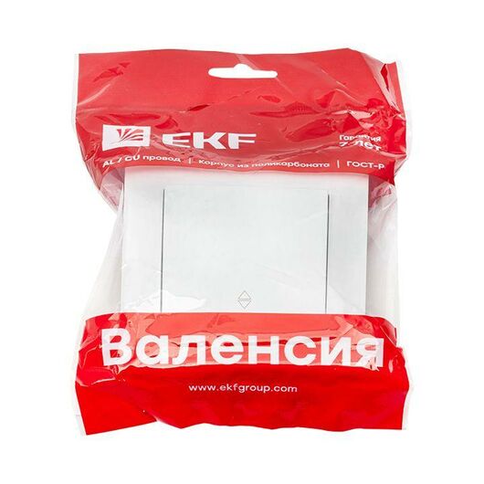 Переключатель проходной 1-кл. СП Валенсия 10А IP20 бел. PROxima EKF EWV10-025-10, изображение 4 • Купить по низкой цене в интернет-магазине СМЭК