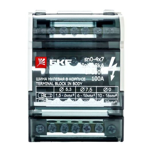 Шина нулевая в корпусе 4х7 EKF sn0-4x7 • Купить по низкой цене в интернет-магазине СМЭК