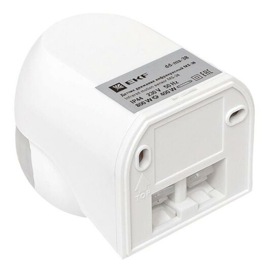 Датчик движения (ИК) MS-38 настен. 800Вт 180гр. до 12м IP44 PROxima EKF dd-ms-38, изображение 8 • Купить по низкой цене в интернет-магазине СМЭК