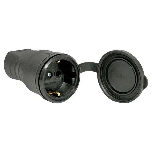 Розетка переносная 16А IP44 230В 2P+PE с защ. крышкой каучук Basic EKF RPS-012-16-230-44, изображение 5 • Купить по низкой цене в интернет-магазине СМЭК