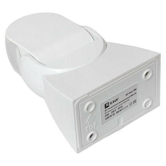 Датчик движения микроволновый MW-704 1200Вт 180гр. до 15м IP65 бел. PROxima EKF dd-mw-704, изображение 3 • Купить по низкой цене в интернет-магазине СМЭК