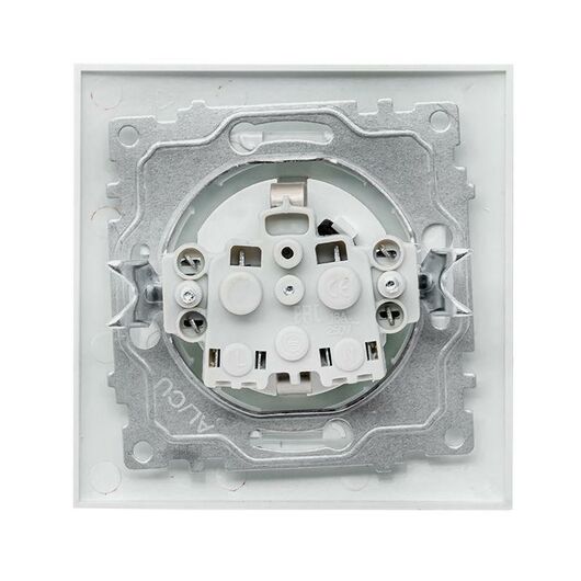 Розетка 1-м СП Валенсия 16А IP20 с заземл. защ. шторки бел. PROxima EKF EWR16-028-10 • Купить по низкой цене в интернет-магазине СМЭК