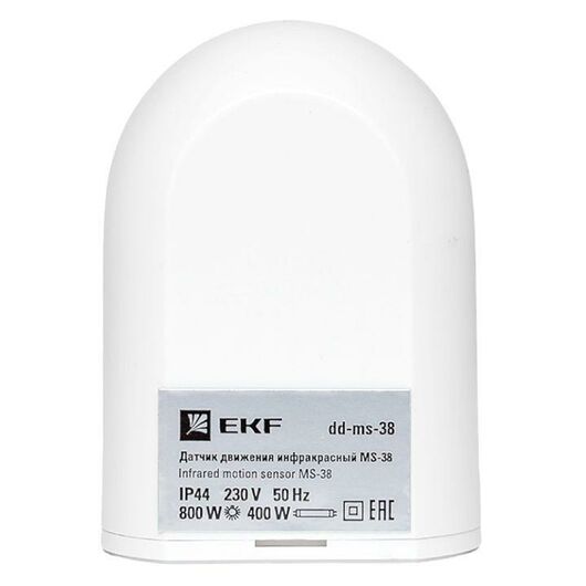 Датчик движения (ИК) MS-38 настен. 800Вт 180гр. до 12м IP44 PROxima EKF dd-ms-38, изображение 7 • Купить по низкой цене в интернет-магазине СМЭК