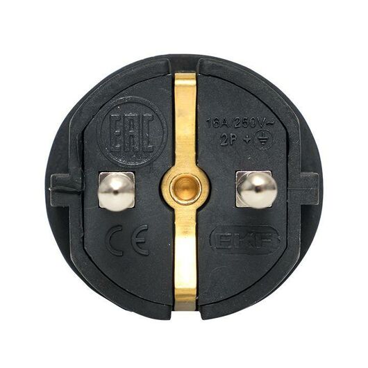 Вилка угловая 16А 2P+PE 230В IP44 каучук черн. PROxima EKF RPS-017-16-230-44-r, изображение 5 • Купить по низкой цене в интернет-магазине СМЭК