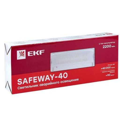Светильник аварийного освещения SAFEWAY-40 LED PROxima EKF dpa-202, изображение 7 • Купить по низкой цене в интернет-магазине СМЭК
