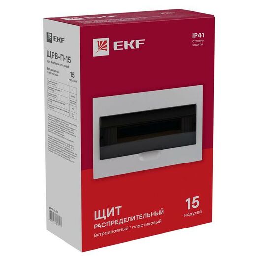 Щит распред. ЩРВ-П-15 IP40 EKF pb40-v-15 • Купить по низкой цене в интернет-магазине СМЭК