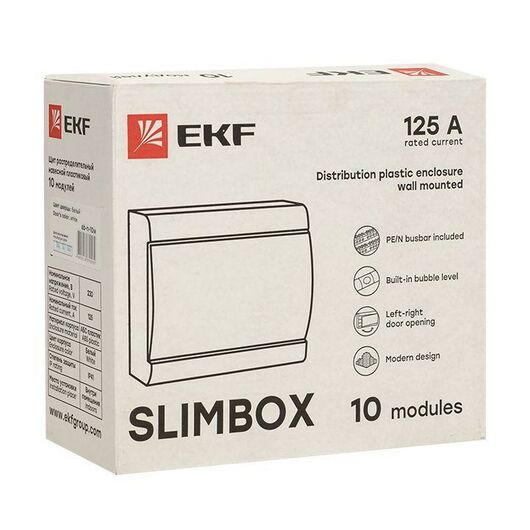 Щит ЩРН-П-10 "SlimBox" IP41 бел. дверца PROxima EKF sb-n-10w, изображение 4 • Купить по низкой цене в интернет-магазине СМЭК