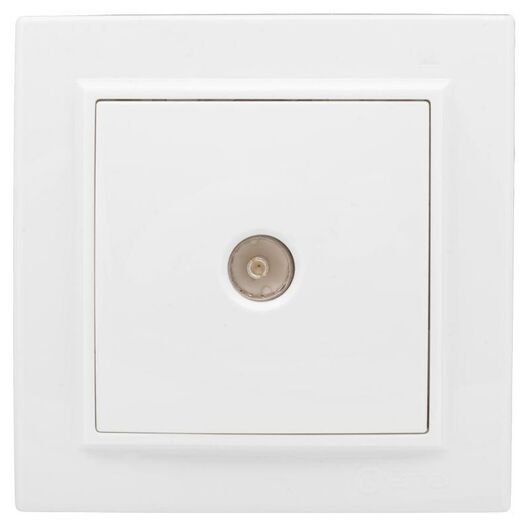 Розетка телевизионная TV 1-м СП Минск 5-862МГц 75Ом бел. Basic EKF ERA00-027-10, изображение 3 • Купить по низкой цене в интернет-магазине СМЭК