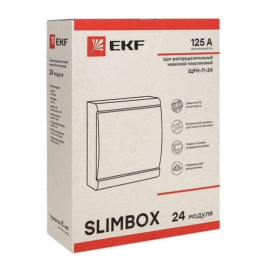 Щит ЩРН-П-24 "SlimBox" IP41 PROxima EKF sb-n-24, изображение 4 • Купить по низкой цене в интернет-магазине СМЭК