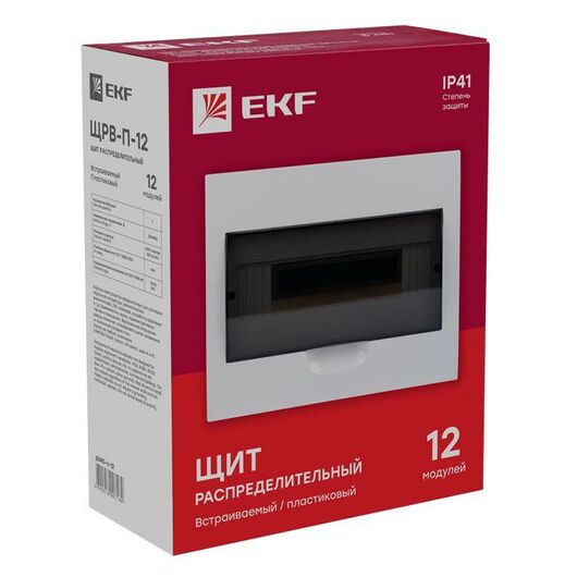 Щит распред. ЩРВ-П-12 IP40 EKF pb40-v-12, изображение 4 • Купить по низкой цене в интернет-магазине СМЭК