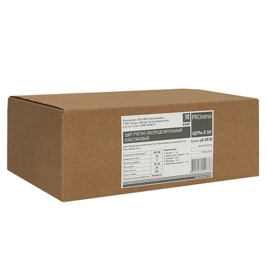 Щит ЩУРн-П 3/8 (379х216х113) IP55 пласт. PROxima EKF pb-3/8-55, изображение 6 • Купить по низкой цене в интернет-магазине СМЭК