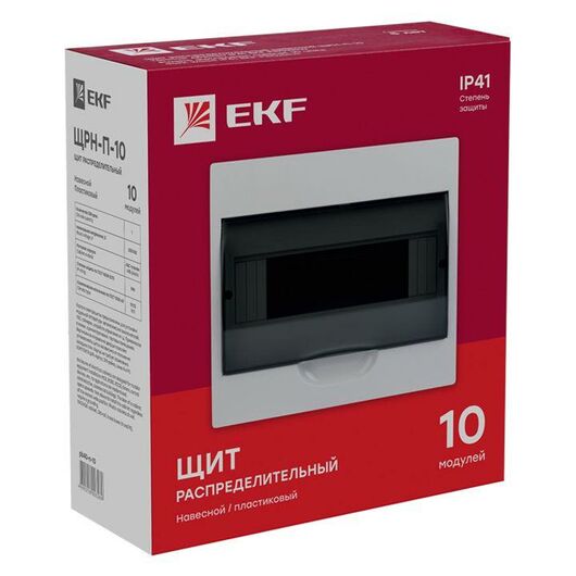 Щит ЩРН-П-10 IP41 EKF pb40-n-10 • Купить по низкой цене в интернет-магазине СМЭК