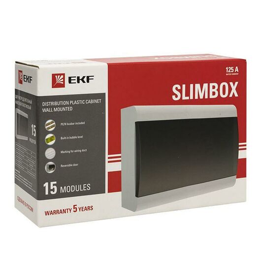 Щит ЩРН-П-15 "SlimBox" IP41 PROxima EKF sb-n-15, изображение 9 • Купить по низкой цене в интернет-магазине СМЭК