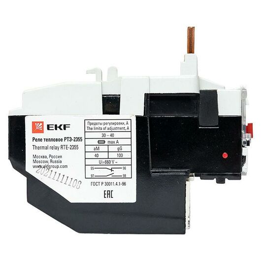 Реле тепл. РТЭ 2355 30-40А EKF rel-2355-30-40, изображение 7 • Купить по низкой цене в интернет-магазине СМЭК