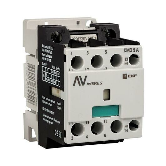 Контактор КМЭ 9А 1NC 400В АС AVERES EKF ctr-s-9-01-400-av, изображение 4 • Купить по низкой цене в интернет-магазине СМЭК