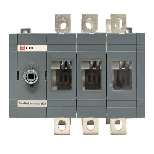 Рубильник 3п 250А реверсивный без рукоятки управления TwinBlock EKF tb-s-250-3p-rev, изображение 6 • Купить по низкой цене в интернет-магазине СМЭК