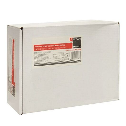 Рубильник 4п 315А без рукоятки управления TwinBlock EKF tb-s-315-4p, изображение 6 • Купить по низкой цене в интернет-магазине СМЭК