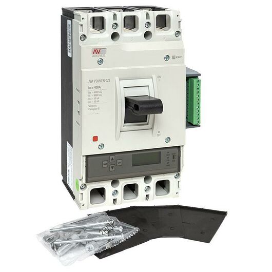 Выключатель автоматический 3п 400А 50кА AV POWER-3/3 ETU6.2 AVERES EKF mccb-33-400-6.2-av, изображение 5 • Купить по низкой цене в интернет-магазине СМЭК