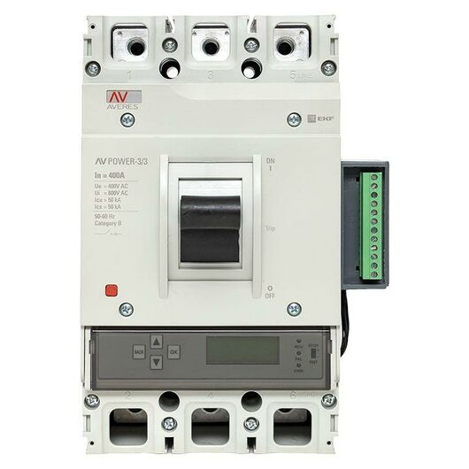 Выключатель автоматический 3п 400А 50кА AV POWER-3/3 ETU6.2 AVERES EKF mccb-33-400-6.2-av, изображение 7 • Купить по низкой цене в интернет-магазине СМЭК