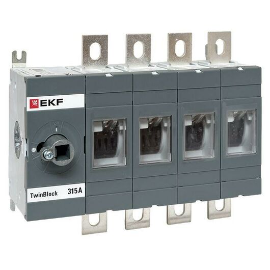 Рубильник 4п 315А без рукоятки управления TwinBlock EKF tb-s-315-4p • Купить по низкой цене в интернет-магазине СМЭК