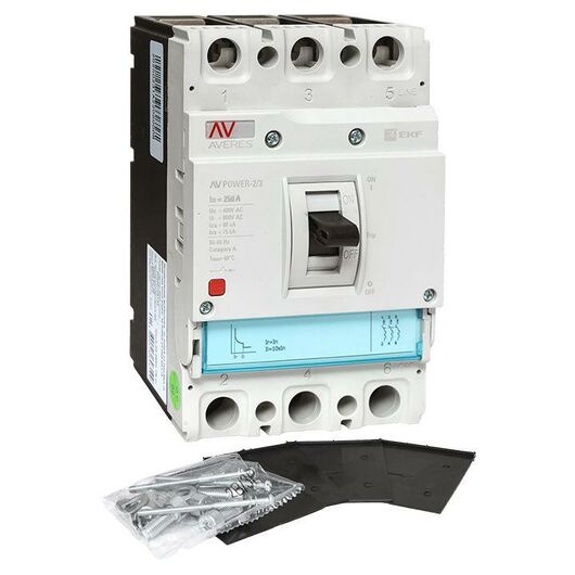 Выключатель автоматический 3п 250А 50кА AV POWER-2/3 ETU2.0 AVERES EKF mccb-23-250-2.0-av, изображение 7 • Купить по низкой цене в интернет-магазине СМЭК