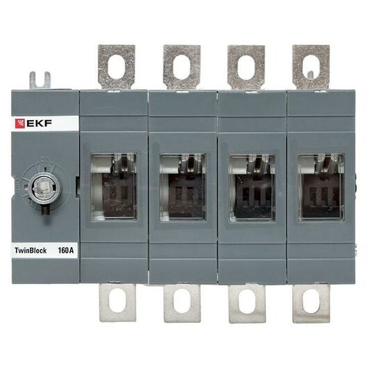 Рубильник 4п 160А без рукоятки управления TwinBlock EKF tb-s-160-4p, изображение 5 • Купить по низкой цене в интернет-магазине СМЭК