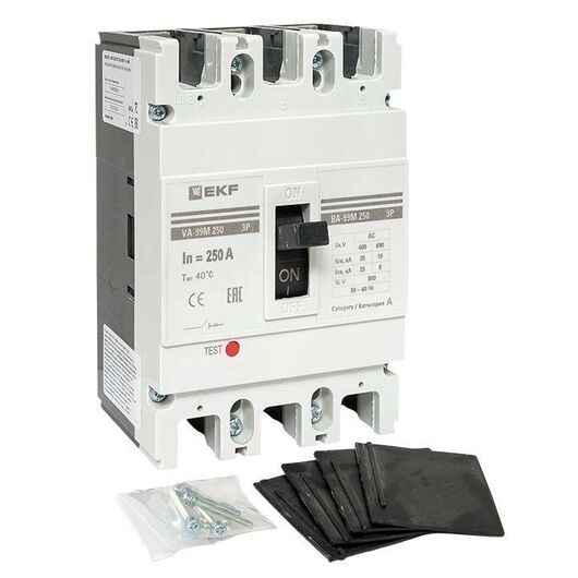 Выключатель автоматический 3п 250/250А 35кА ВА-99М PROxima EKF mccb99-250-250m, изображение 7 • Купить по низкой цене в интернет-магазине СМЭК