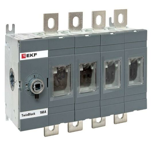 Рубильник 4п 160А без рукоятки управления TwinBlock EKF tb-s-160-4p, изображение 4 • Купить по низкой цене в интернет-магазине СМЭК
