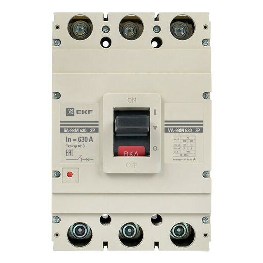 Выключатель автоматический 3п 630/630А 50кА ВА-99М PROxima EKF mccb99-630-630m • Купить по низкой цене в интернет-магазине СМЭК