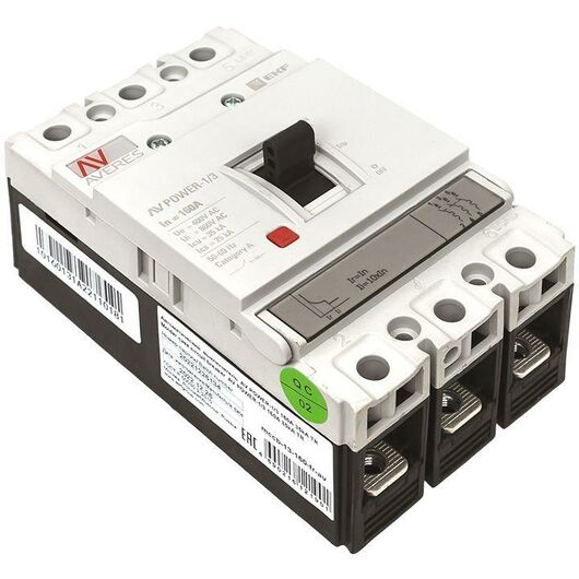 Выключатель автоматический 3п 160А 35кА AV POWER-1/3 TR AVERES EKF mccb-13-160-TR-av, изображение 9 • Купить по низкой цене в интернет-магазине СМЭК