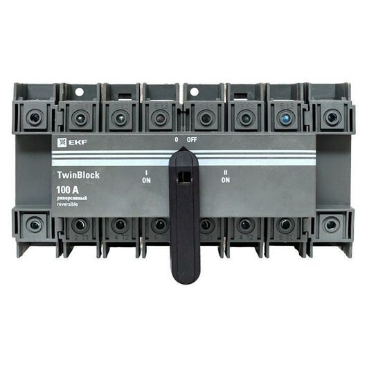 Рубильник 4п 100А реверсивный с рукояткой для прямой установки TwinBlock EKF tb-s-100-4p-rev, изображение 11 • Купить по низкой цене в интернет-магазине СМЭК