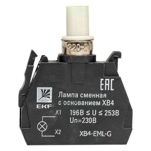Лампа сменная с основанием XB4 зел. 230В PROxima EKF XB4-EML-G, изображение 5 • Купить по низкой цене в интернет-магазине СМЭК