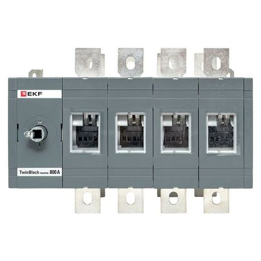 Рубильник 4п 800А реверсивный без рукоятки управления TwinBlock EKF tb-s-800-4p-rev, изображение 4 • Купить по низкой цене в интернет-магазине СМЭК