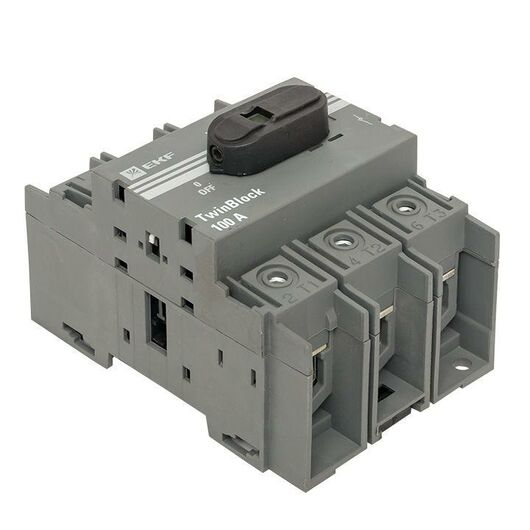 Рубильник 3п 100А с рукояткой управления для прямой установки TwinBlock PROxima EKF tb-100-3p-f, изображение 5 • Купить по низкой цене в интернет-магазине СМЭК