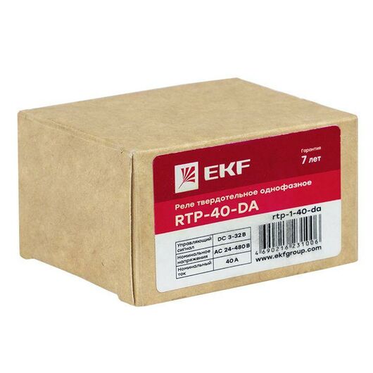 Реле твердотельное однофазное RTP-40-DA PROxima EKF rtp-1-40-da, изображение 5 • Купить по низкой цене в интернет-магазине СМЭК