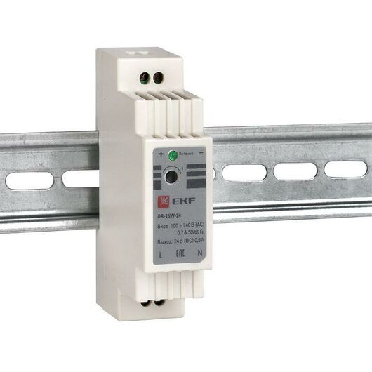 Блок питания 24В DR-15W-24 PROxima EKF dr-15w-24, изображение 5 • Купить по низкой цене в интернет-магазине СМЭК