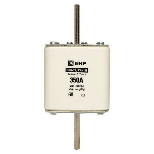 Вставка плавкая ППН-39 630/350А габарит 3 PROxima EKF fus-39/630/350, изображение 7 • Купить по низкой цене в интернет-магазине СМЭК