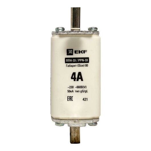 Вставка плавкая ППН-33 160/4А габарит 00 PROxima EKF fus-33/160/4, изображение 5 • Купить по низкой цене в интернет-магазине СМЭК
