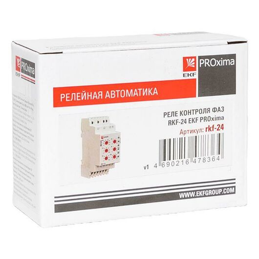 Реле контроля фаз RKF-24 EKF rkf-24, изображение 3 • Купить по низкой цене в интернет-магазине СМЭК