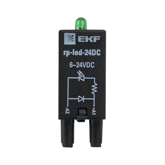 Модуль светодиодный 24 VDC для промежуточных реле RP AVERES EKF rp-led-24DC, изображение 3 • Купить по низкой цене в интернет-магазине СМЭК