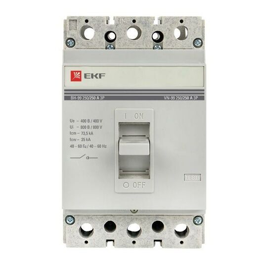 Выключатель нагрузки 3п ВН-99 250/250А EKF sl99-250-250, изображение 4 • Купить по низкой цене в интернет-магазине СМЭК