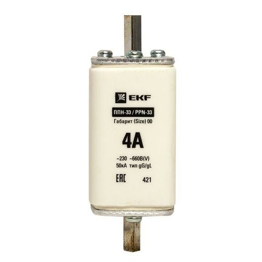 Вставка плавкая ППН-33 160/4А габарит 00 PROxima EKF fus-33/160/4, изображение 6 • Купить по низкой цене в интернет-магазине СМЭК