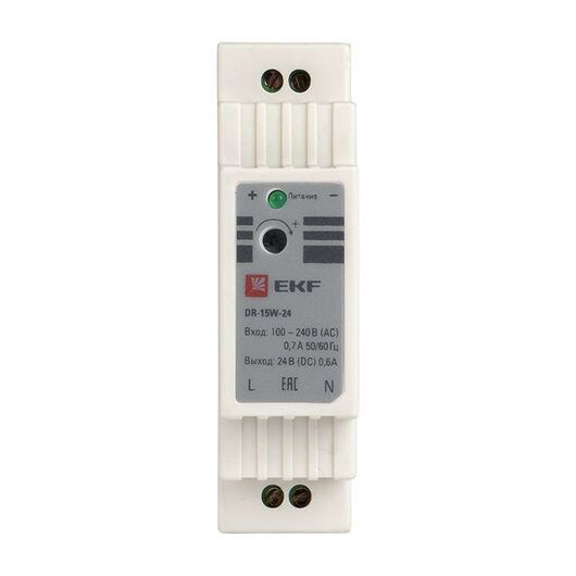 Блок питания 24В DR-15W-24 PROxima EKF dr-15w-24, изображение 6 • Купить по низкой цене в интернет-магазине СМЭК