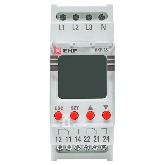 Реле контроля фаз с LCD дисплеем RKF-2S (с нейтралью) EKF rkf-2s, изображение 11 • Купить по низкой цене в интернет-магазине СМЭК