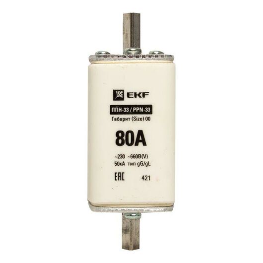 Вставка плавкая ППН-33 160/80А габарит 00 PROxima EKF fus-33/160/80 • Купить по низкой цене в интернет-магазине СМЭК
