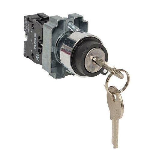 Переключатель BG21 2P с замком (не возврат.) NO EKF xb2-bg21, изображение 4 • Купить по низкой цене в интернет-магазине СМЭК