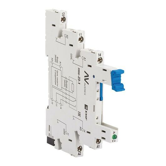 Разъем для реле РM slim 23/1 AVERES EKF rms-23-1 • Купить по низкой цене в интернет-магазине СМЭК