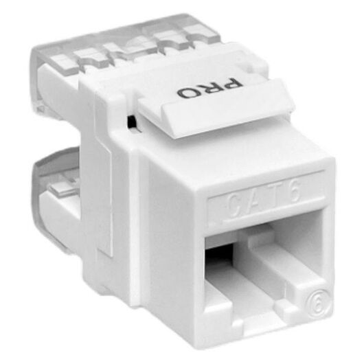 Модуль Keystone RJ45 кат.6 неэкранир. 110 IDC 180град. бел. TERACOM PRO EKF TRP-KSTN-180D-6UTP-WH, изображение 3 • Купить по низкой цене в интернет-магазине СМЭК