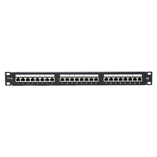 Патч-панель 19дюйм 1U кат.5E STP полн. экранир. 24 порта RJ45 Dual IDC с органайзером TERACOM PRO EKF TRP-PPNL-5ESTP-1U24, изображение 2 • Купить по низкой цене в интернет-магазине СМЭК