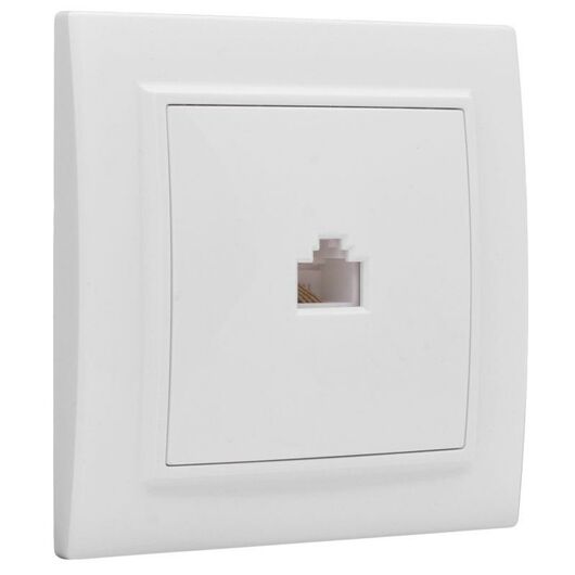 Розетка компьютерная 1-м СП Минск RJ45 бел. Basic EKF ERK01-035-10 • Купить по низкой цене в интернет-магазине СМЭК